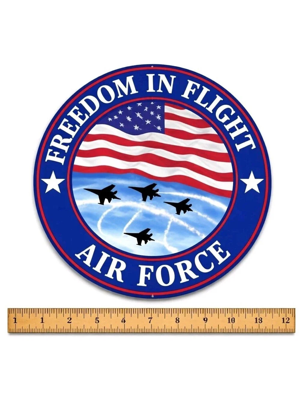 US Air Force Freedom In Flight Wall Plaque Military Aviation Patriotic Decor